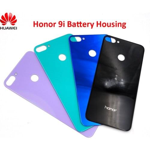 Huawei Honor 9i 9N Replace Back Housing 3D Glass Repair Battery Cover For honor 9N 9i Rear Door Panel Case With Adhesive Sticker