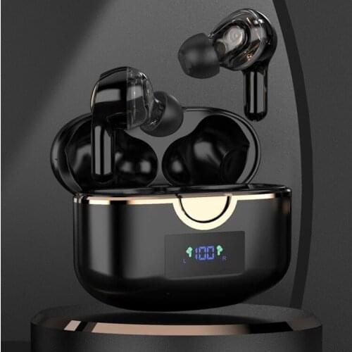 KINGSTAR TWS Bluetooth 5.1 Earphones Wireless Headphone Noise Cancelling LED Display Sport Waterproof Earbuds Headset With 4 Mic