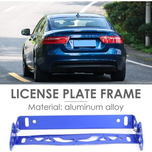 Universal Adjustable Tilt Mount Holder Aluminum License Number Plate Classic Colors Simple Enduring Bracket Kit