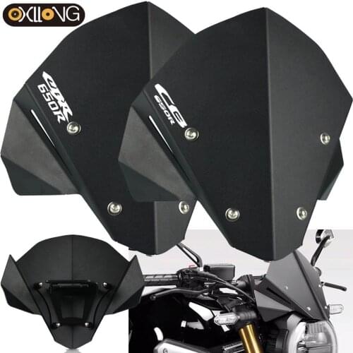 Motorcycle Windshield Windproof Windscreen Deflector For HONDA CBR 650R 2019 CBR 650R 2019 CB650R Neo Sports Cafe 2020 2021