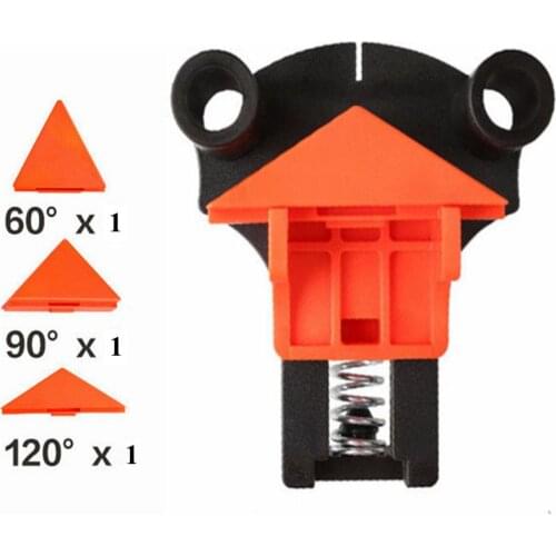 1pc 60/90/120 Degree Right Angle Clamp Plastic Woodworking Hand Fixing Clips Bar Picture Frame Corner Clip DIY Positioning Tools