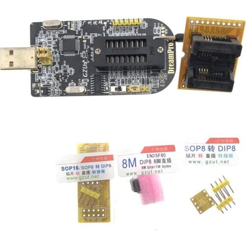 1PCS DreamPro3 DreamPro2 Offline copy motherboard BIOS SPI FLASH 25 USB programmer writer + advanced Adapter 208mil