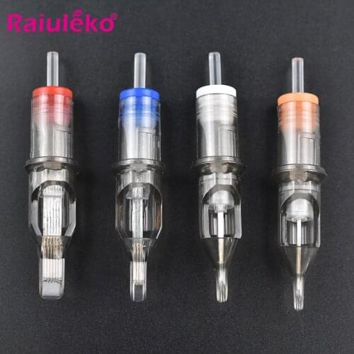 10pcs RL/M1/RM Tattoo Cartridge Needles Disposable Semi-Permanent Makeup Eyebrow Dermoroller Machine Supply 3RL/5RL/7RL/9RL/11RL