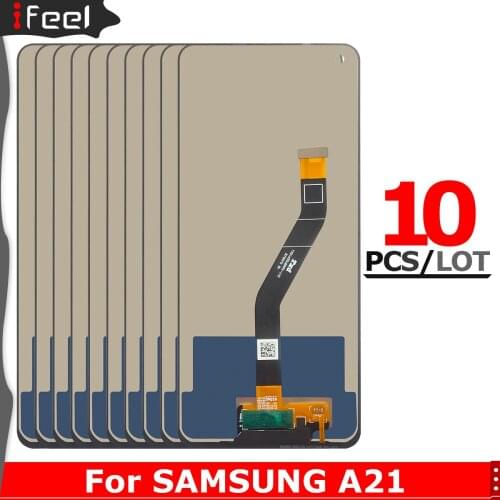 10Pcs OLED For Samsung Galaxy A21 SM-A215U A215 LCD Display Touch Screen Digitizer Assembly Glass For samsung A21 Lcd With Frame