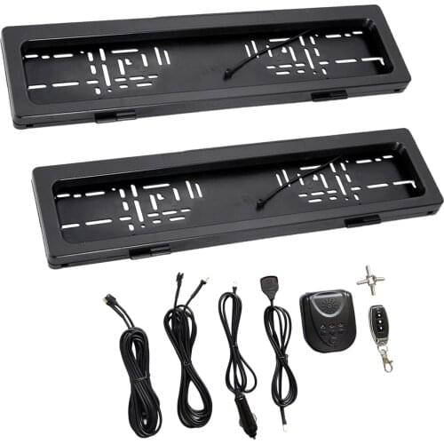 2pcs Car Number Plate Bracket Swap Blinds Control License Plate Frame Vehicles Car Truck Easy to Install Rust Proof