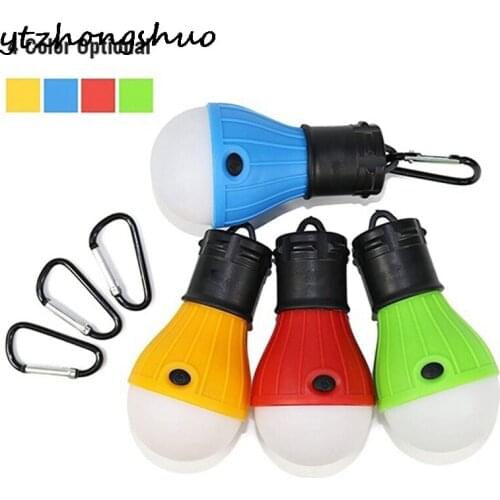 4pcs Portable LED Camping Tent Light LED Lanterna Flashlight Torch Lamp Work Light Backpacking Fishing Emergency Battery Powered