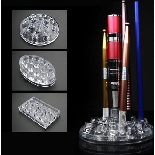 Acrylic Tattoo Ink Cup Holder Stand Makeup Accessories Transparent Tattoo Machine Pen Pigment Bracket Container Permanent Makeup