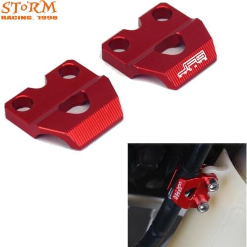 Aluminum Brake Line Hose Clamps Holder For Honda CR80R CR85R CRF150R CR125 CR250R CRF450R CRM250R XR250 Baja XR400Motard