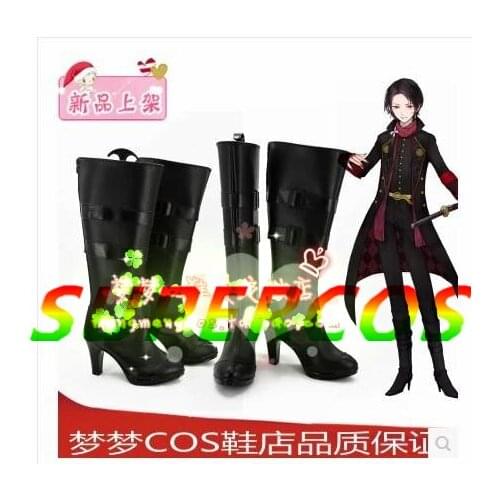 Free shipping! Touken Ranbu Online Kashuu kiyomitsu Cosplay Shoes Boots Professional Handmade!Perfect custom for you