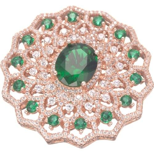 High Quality Shining Zircon Flower Charms For Jewelry Making Diy Micro Pave Jewelry Vintage Connectors Jewelry Accessories