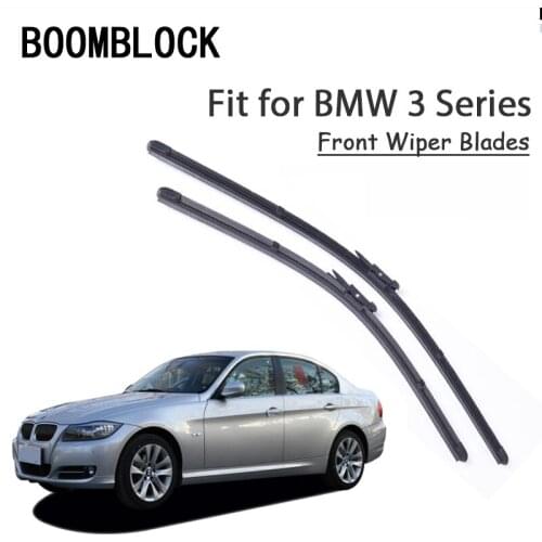 BOOMBLOCK 2PCS High Quality Front Windshield Wiper Blades For 3-Series BMW E90 F30 E46 E91 E92 E36 E93 F31 Accessories