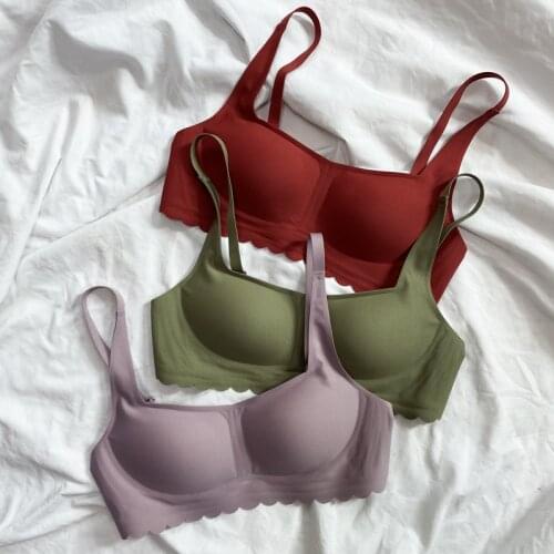 Wriufred Bra Push Up Cotton Underwear Women Bralette Wire Free Female Bra Contrast Lingerie Triangle Cup Plus Size Bras