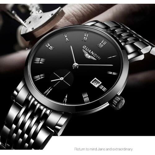 Top Brand Fashion Design Watch Men Automatic Mechanical Wristwatches Mens Steel Waterproof Watches Business Mens Clock 2019