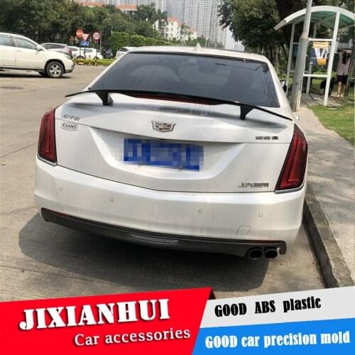 For Cadillac CTS Spoiler 2016-2018 Cadillac CTS Spoiler TF ABS plastic Material Car Rear Wing Color Rear Spoiler