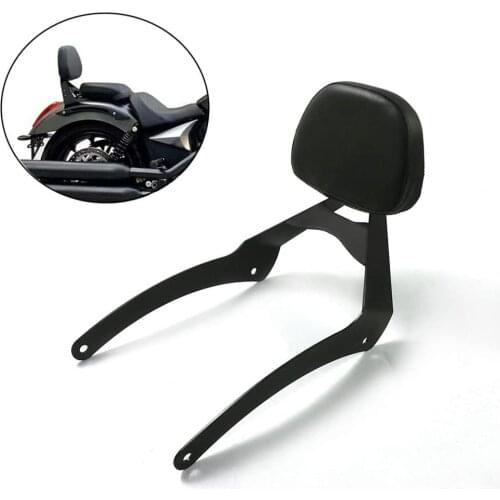 For Victory Octane All Year Motorcycle Detachable Rear Passenger Sissy Bar Luggage Rack Backrest With Cushion Pad Black