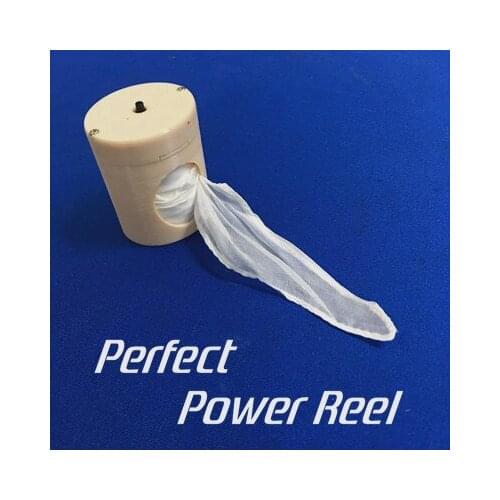 Perfect Power Reel (Flesh Black Available) Magic Tricks Silk Flying Device Stage Street Magician Props Accessories Gimmick Fun
