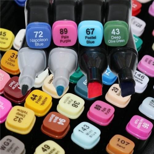 Marker Color Art Mark set double head 30/40/60/80 Artist Sketch oily alcohol based mark Animation Comic student child