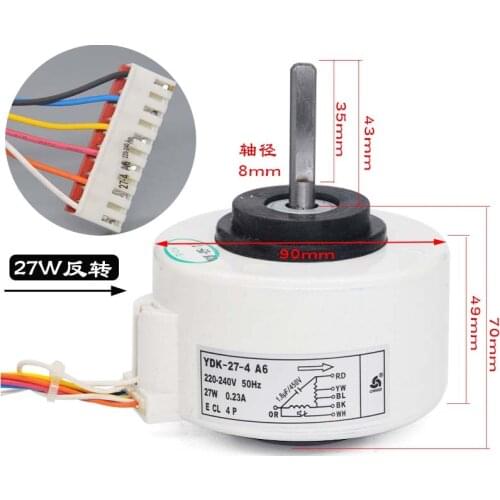 New air conditioner motor YDK-27-4 A6 D6 fan motor good working part