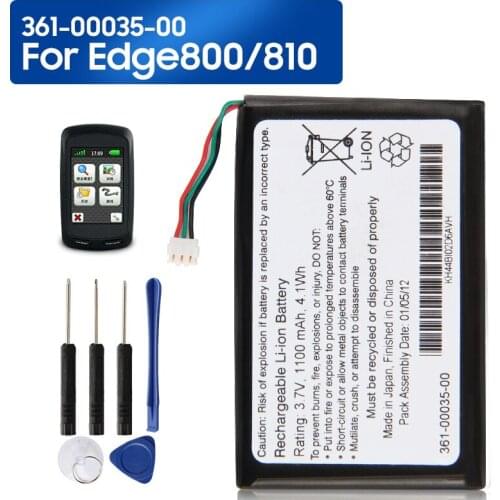 Original Replacement Battery 361-00035-00 For Garmin Edge 800 810 Genuine Rechargable Battery 1100mAh With Free Tools