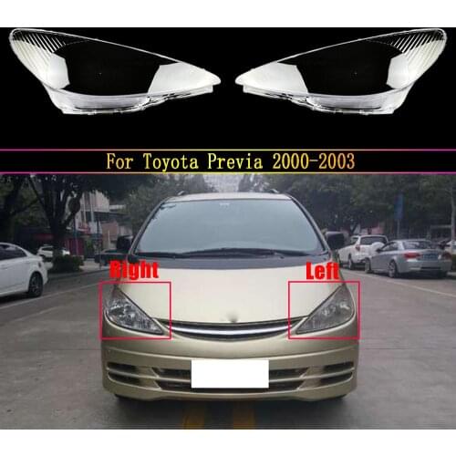 Front Car Headlight Cover For Toyota Previa Headlamp Lampshade Head Lamp light Covers glass Lens Shell 2000 2001 2002 2003