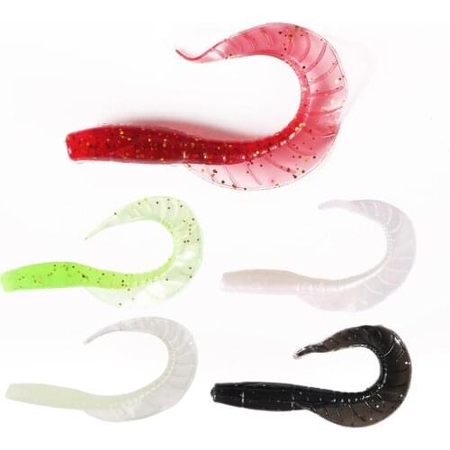 5pcs Silicone Fishing Lure Bait Soft Bait 5.5cm1.7g Single-tailed Fishing Accessories Outdoor Sports Fishing Lure