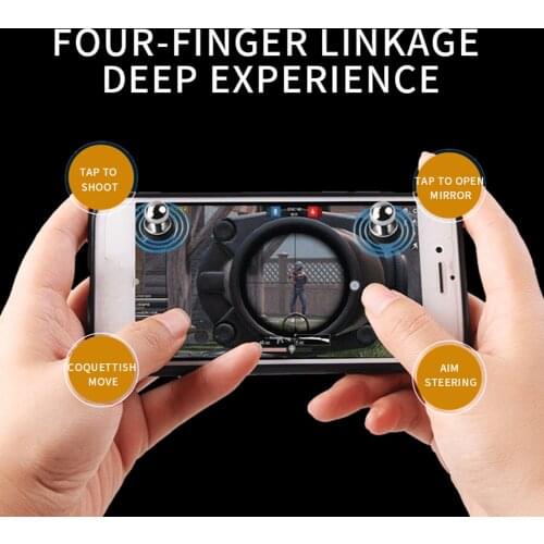Dustproof Fire Button Key Control Shooter Metal Phone Suction Cup Gaming Aim Trigger Portable Carrying Decor for PUBG