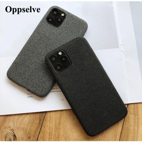 Luxury Fabric Cloth TPU Cases For iPhone 11 Pro Max XS XR X 8 7 6 6S Plus Plush Shockproof Cover For iPhone 11 Coque Shell Funda