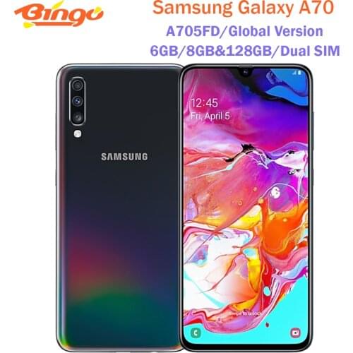Samsung Galaxy A70 A7050 Dual Sim Original Mobile Phone Octa Core 6.7" 6GB/8GB RAM 128GB ROM Triple 32MP Snapdragon 675 NFC