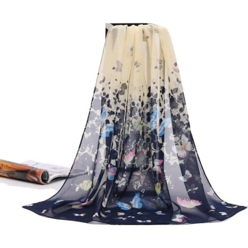 2018 Spring and Autumn New Chiffon Scarf Scarf Long Printing Variety Scarf Sunscreen shawls Beach towel