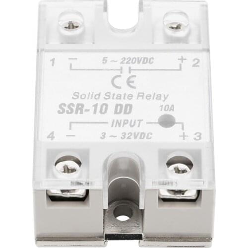 SSR-10DD Solid State Relay 10A DC3-32V Input DC5-220V Output Industrial Automation CNC Machine Tool Relay Module Control Board
