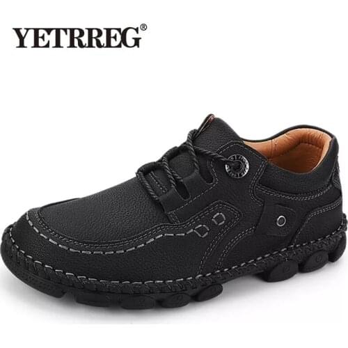New Comfortable Leather Men Casual Shoes Luxury Brand Mens Loafers Moccasins Breathable Mens shoes Driving Shoes Big Size 38-48