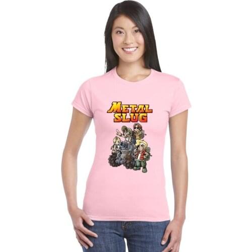 Womens Metal Slug T-shirt Vintage Game Super Vehicle Graphic woman Tshirt Sturdy Muscle Male t shirt jumbo size Tee topshirts