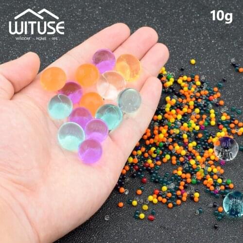10g Hydrogel Balls Growing Water balls Bead Jelly Beads GrowWater Balls Home Decor Potted Crystal Soil Jelly Orbiz Grow Beads