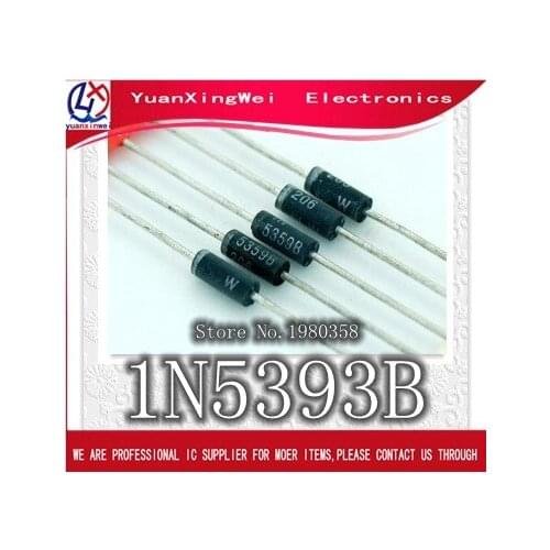 1N5393B 1N5393 DIODE GEN PURP 200V 1.5A DO-15 5393 N5393 20pcs