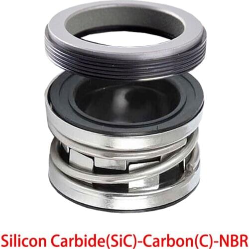 210/2100-20/25/28/30/35/40/43 Silicon Carbide-Carbon-NBR Water Pump Single Coil Spring End Face Bellows Shaft Mechanical Seal