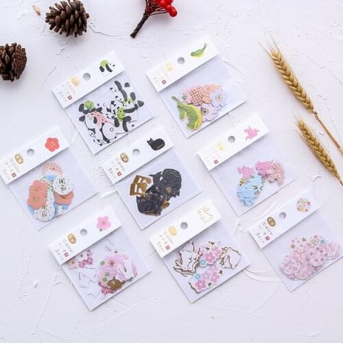 30PCS/lot New Cute Creative Rabbit Panda Paper Sticker Bag DIY Diary Planner Decoration Sticker Album Scrapbooking Stationery