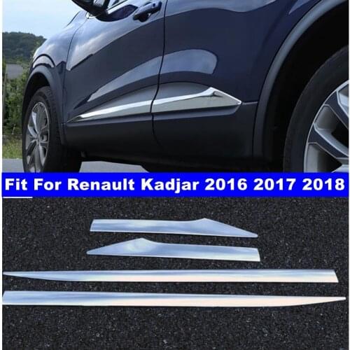 Accessories Car-styling Side Door Body Molding Cover Trim Door Protective Kit Decoration Parts For Renault KADJAR 2016 2017 2018