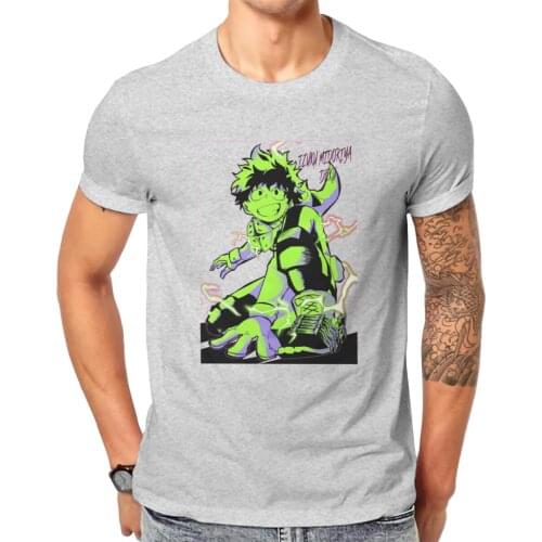Men Izuku AND Midoriyas6 Anime Urarakas Aizawa Shoutas Vintage Classic Creative Tshirt