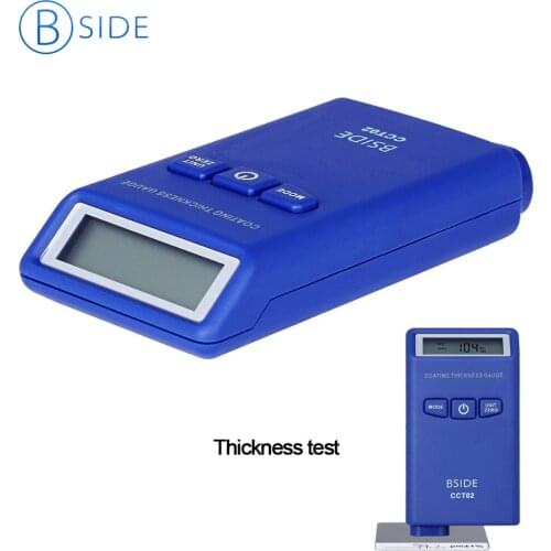 BSIDE CCT02 Digital Coating Thickness Gauge Automotive Paint Tester F/N Probe 2000um/78.7mils for Car paint coating thickness