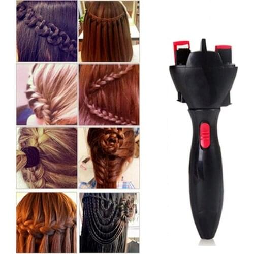 Electric Hair Braider Automatic Knitted Device Hair Rollers Quick Twister Braiding Styling Tools Braid Bun Maker