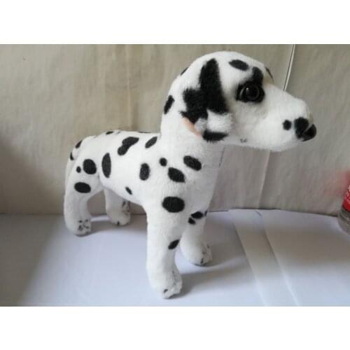 About 27x25cm simulation dalmatian plush toy standing dog soft doll ,birthday gift b1102