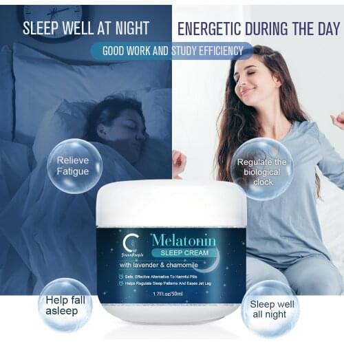 GP Greenpeople Melatonin Massage Cream Moisture Replenishment Skin Tightening Moisten The Face Help sleep Skin Care Cream