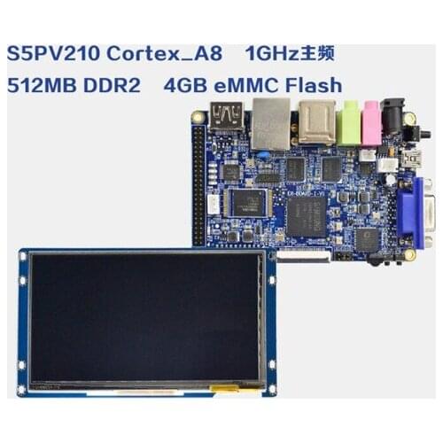 MINI-PC E8 Cortex A8 Development Board S5PV210 + 7.0/5.0 inch TFT LCD Capacitive Screen