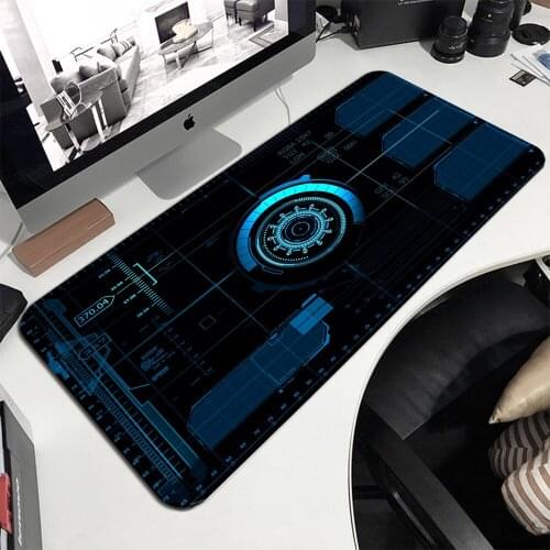 MRGLZY Iron Man Jarvis Gaming Mouse Pad Carpet Laptop Accessories Best Seller Mouse Pads Gamer Accessories Desk Mat