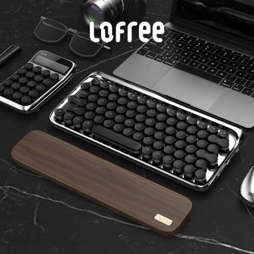 Original Xiaomi Lofree Knight suit Bluetooth mechanical keyboard mac tablet external business ink gold retro typewriter