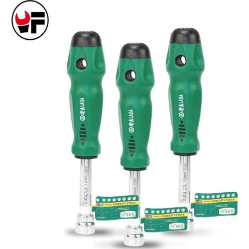 Spline Socket Screwdriver Deep hole Angle 12 plum multi-function outside hexagonal screw driver 6/8/9/10mm DAJ011