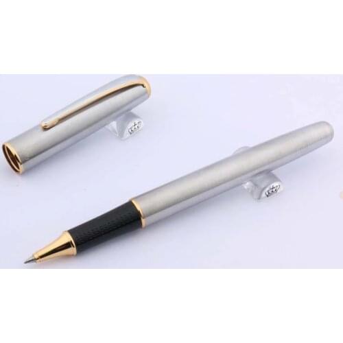 HERO office gift stainless steel and GOLDEN clip metal Rollerball pen