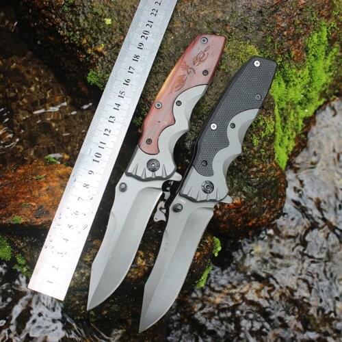 Outdoor Folding Blade Knife Stainless Steel Tactical Survival Knife Comping Multi-function Hunting knives Pocket Fruit Knife
