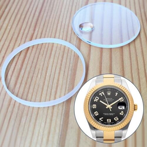 Sapphire crystal glass for RLX Ro lex Datejust 41mm automatic watch