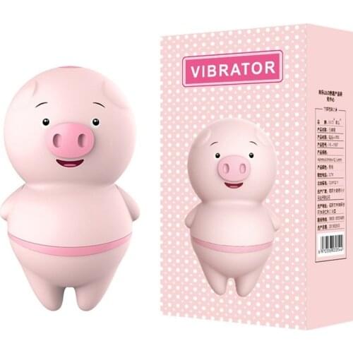 Cute Tongue Licking Pig Vibrator Clitoris Masturbation Device Egg Skipping Female Vibration Massage Sex Toys Adult Sex Products